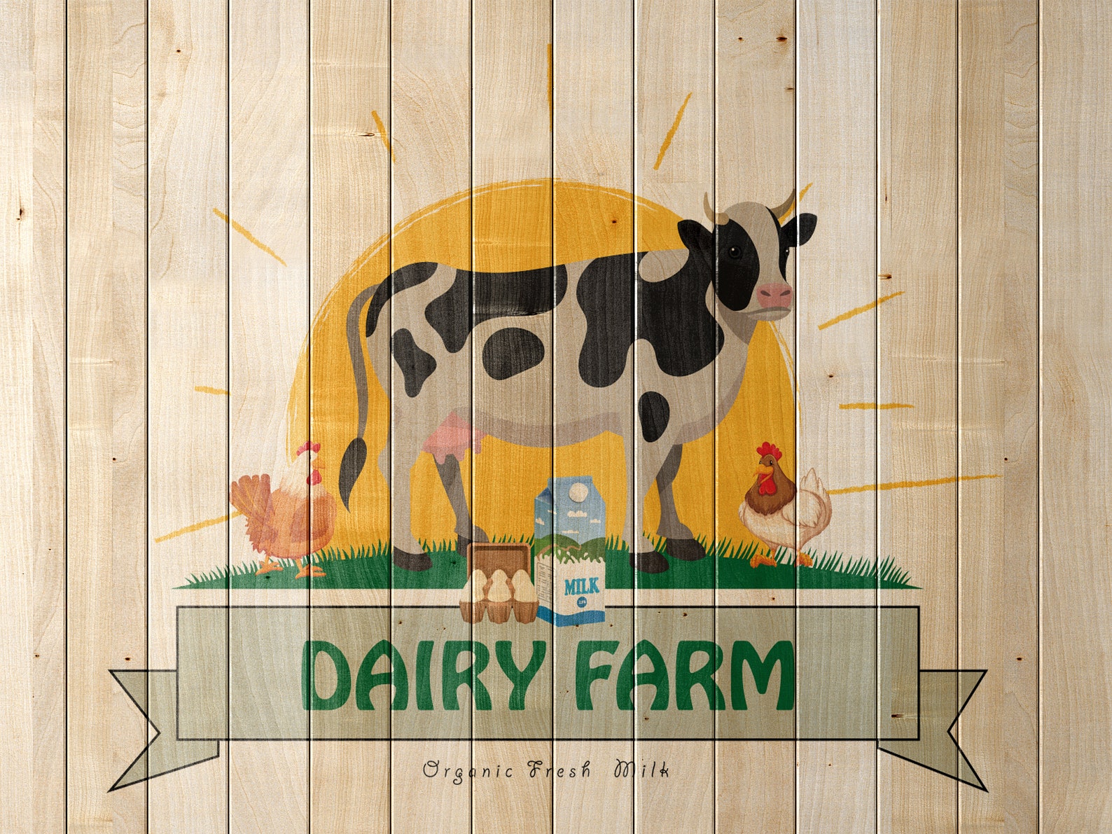 Dairy Logo Design Cow With Chicken Logo Dairy Farm Logo Template dairy-logo-design-cow-with-chicken-logo-dairy-farm-logo-template
