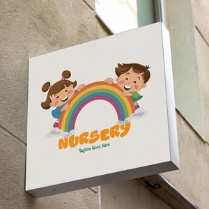 Adorable Child Care Logo - Professional and Playful Kindergarten Logo ...