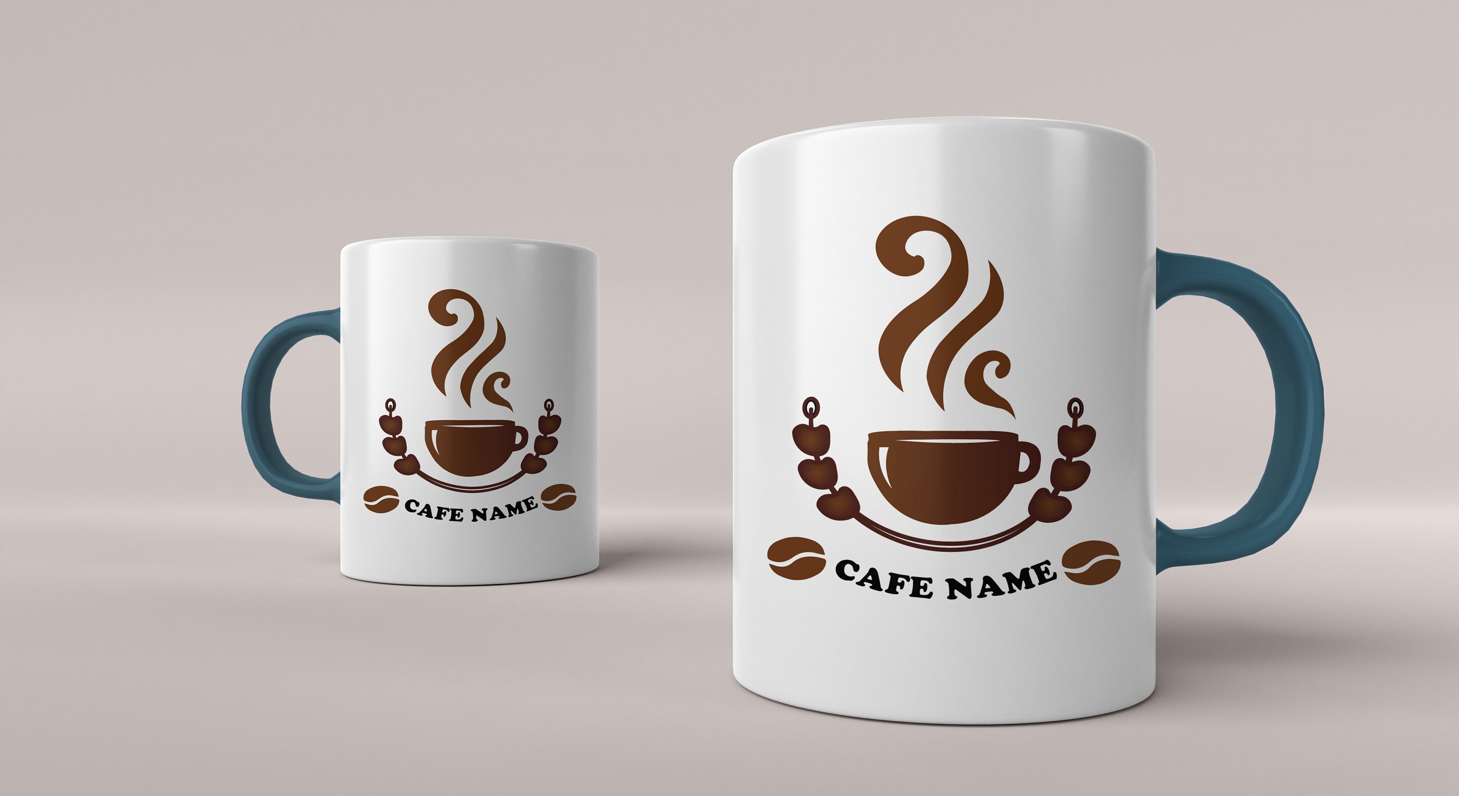 Cafe Logo / Coffee Logo Design / Drinks Logo Design / Cup Logo