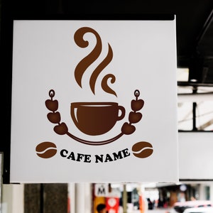 Cafe Logo / Coffee Logo Design / Drinks Logo Design / Cup Logo / Restaurant Logo / Coffee Mug Logo / Coffee Shop Logo / Coffee Store image 3