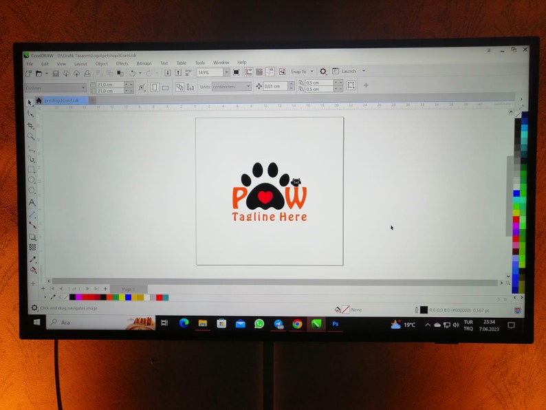 Personalized Pet Care Logo / Cute Paw Logo / Petshop Logo / Dog Paw ...