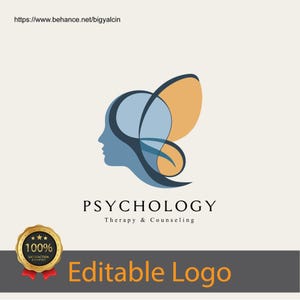 Therapist Logo Design / Psychology Counseling Logo / Logo for Mental Health Professionals / Healing Logo / Custom Logo for Psychologists