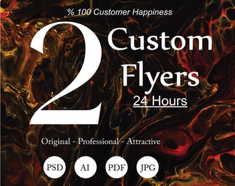 Custom Flyer Design Service - Tailored to Your Needs / Personalized Custom Flyer - Handmade Just For You / Unique Custom Flyer Creation
