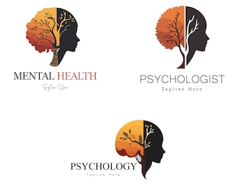 Psychologist Logo Design Package / Mental Health Logo / Psychology Counseling Logo Kit / Elegant Therapy Mind Logo / Psychiatrist Logo /