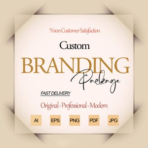 Professional Custom Branding Bundle - Custom Logo, Stationery, and Social Media Graphics / Complete Custom Branding Package / Brand Identity