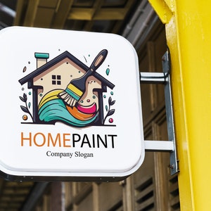 Painting Company Logo / Decorator Logo Design / Paint Brush Logo / Handyman Service Logo / Home Remodeling Logo / Painting Service Logo
