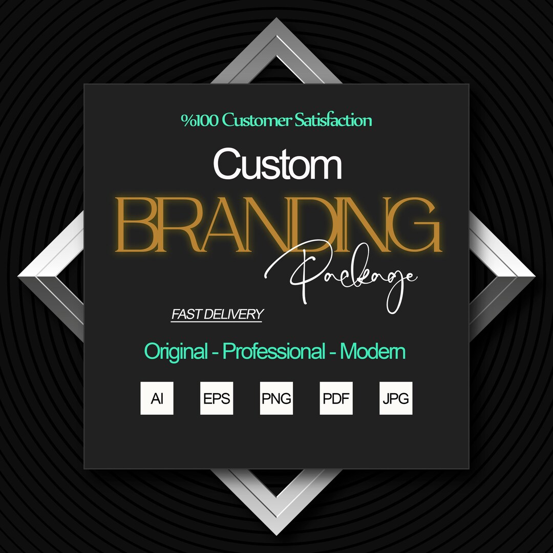 Customize Name Brand Custom Branding Kit - Unique Brand Identity Package / Bespoke Branding ...