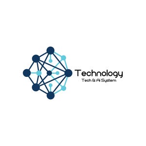 Technology Logo / AI Network System Logo Design / Modern Tech Business Branding / Digital Startup Logo / Pre-made Professional Logo