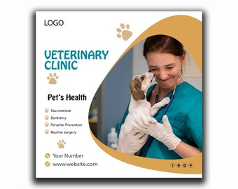 Veterinary Flyer Pet Care Flyer Design Animal Care Social
