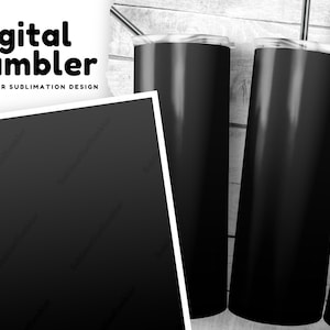 Black Ombre Tumbler Wrap, 20 oz Sublimation Design, Dark Tumbler Wrap, Digital Download