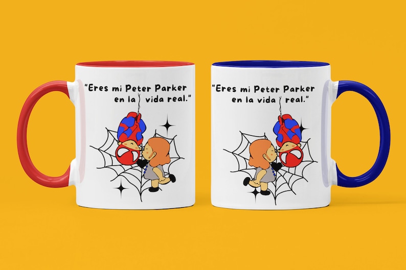 Taza personalizada Hombre Araña, Taza personalizada para regalo Taza personalizada Taza de café Peter Parker Regalo perfecto para parejas imagen 9