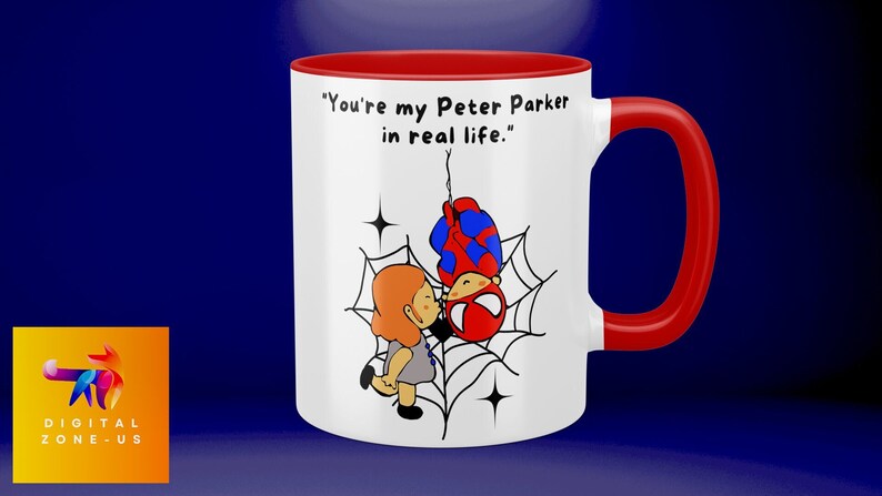 Taza personalizada Hombre Araña, Taza personalizada para regalo Taza personalizada Taza de café Peter Parker Regalo perfecto para parejas Red
