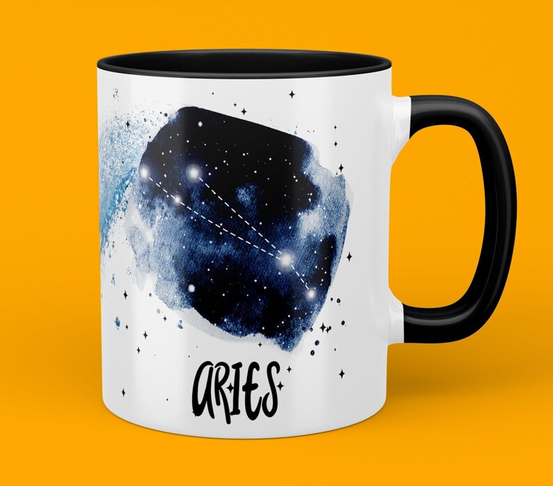 Zodiac Mug Constellation Inspired Aries Cup Zodiac Gift Mug Aries