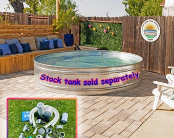 Everything but the Tank (and drill) DIY Stock Tank Pool Kit