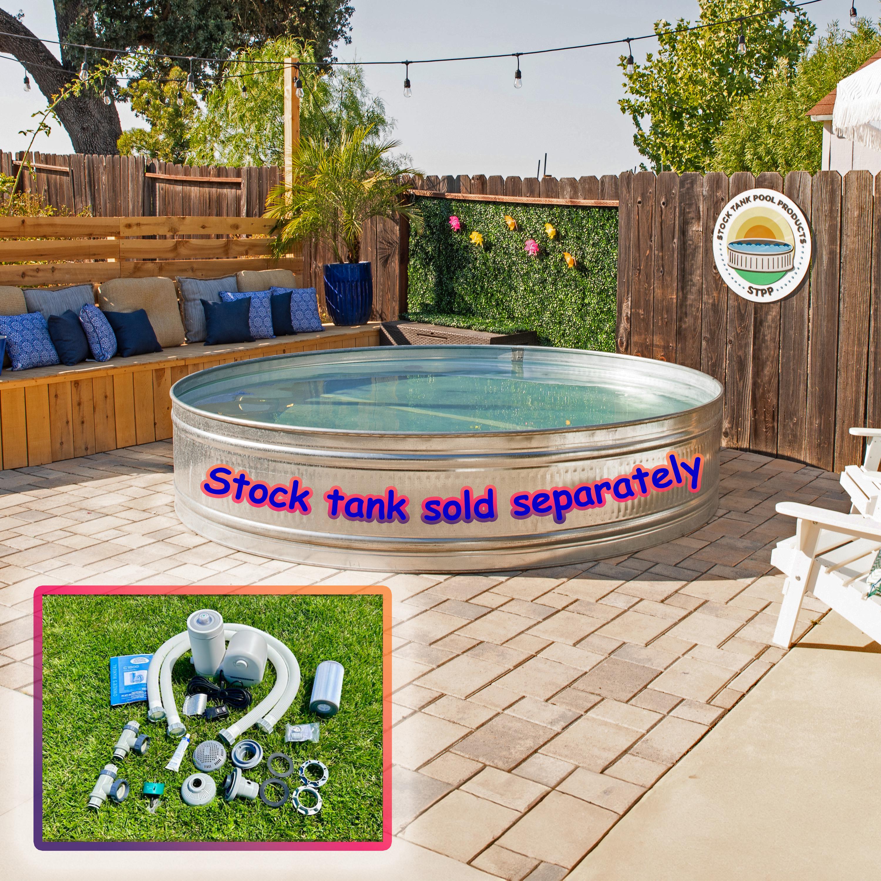 Everything but the Tank (and Drill) DIY Stock Tank Pool Kit - Etsy