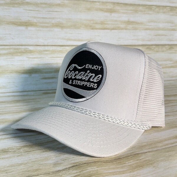 Woke Up Sexy Striped Trucker Hat