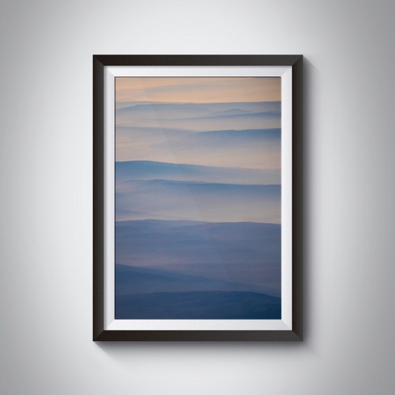 Nebellandschaft Poster Landschaft Fotografie Wandkunst Natur Fotografie verschiedene Größen, Fine Art Print
