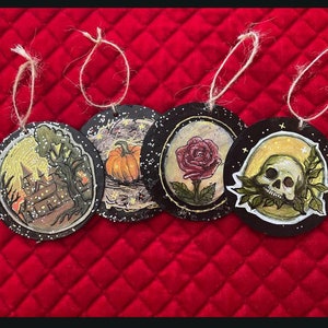 Halloween Ornaments, Handmade Halloween Tree Home Decor, Spooky Decorations
