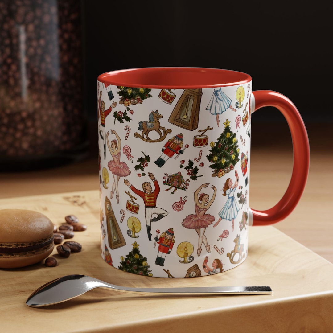 Nutcracker Ballet Christmas Coffee Mug, Holiday Cup, Nutcracker Ballet ...