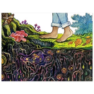 Mycelium Art Print Classic Matte Paper Poster 60x80 cm / 24x32″