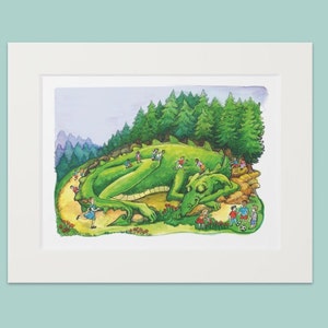 Dragon wall art kids room decor babyshower gift nursery decor