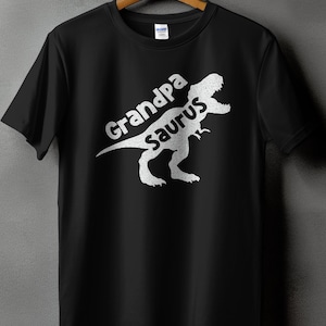 Grandpa Saurus T-Shirt, Dinosaur Grandfather Shirt, Funny Grandfather Gift, Dino Shirt for Grandpa, Saurus Rex Tee, Grandparent Shirt