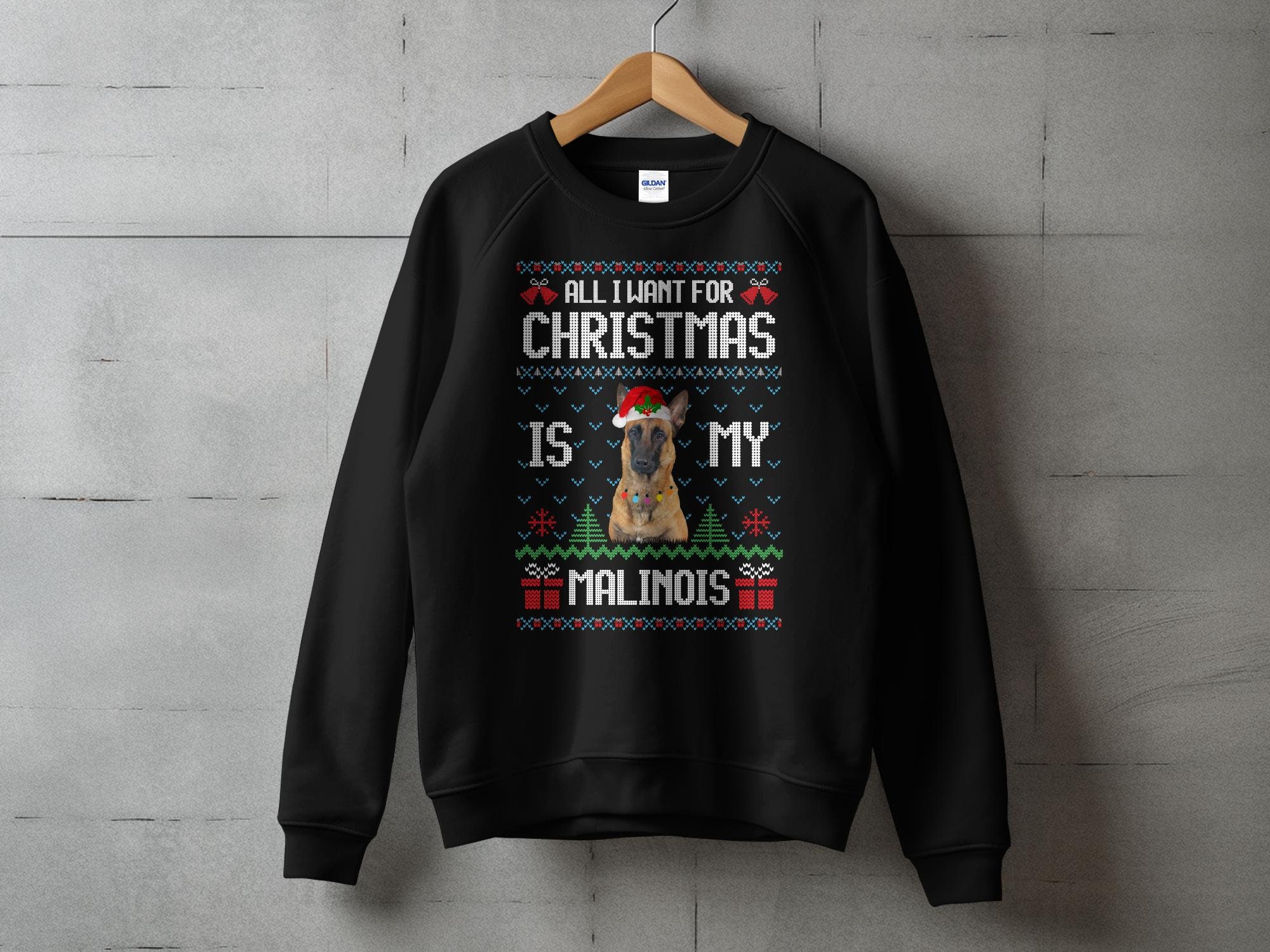 Amazon Ugly Christmas Sweater For Dogs Ugly Malinois Christmas Sweater