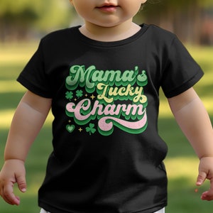 Mama&#39;s Lucky Charm St. Patrick&#39;s Day Baby T-shirt