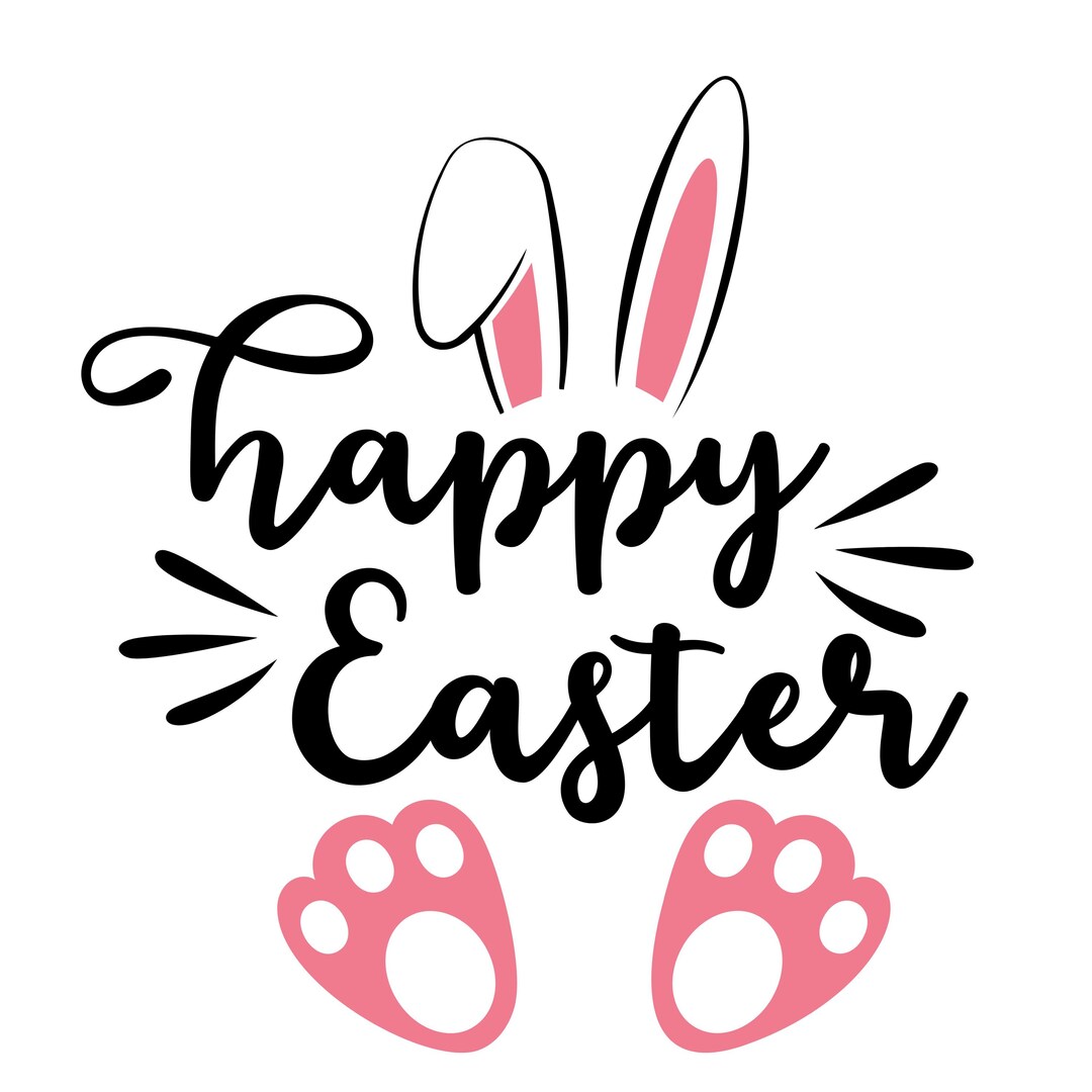Easter Bunny SVG, Cute Easter SVG, Happy Easter SVG, Egg Hunt Svg ...