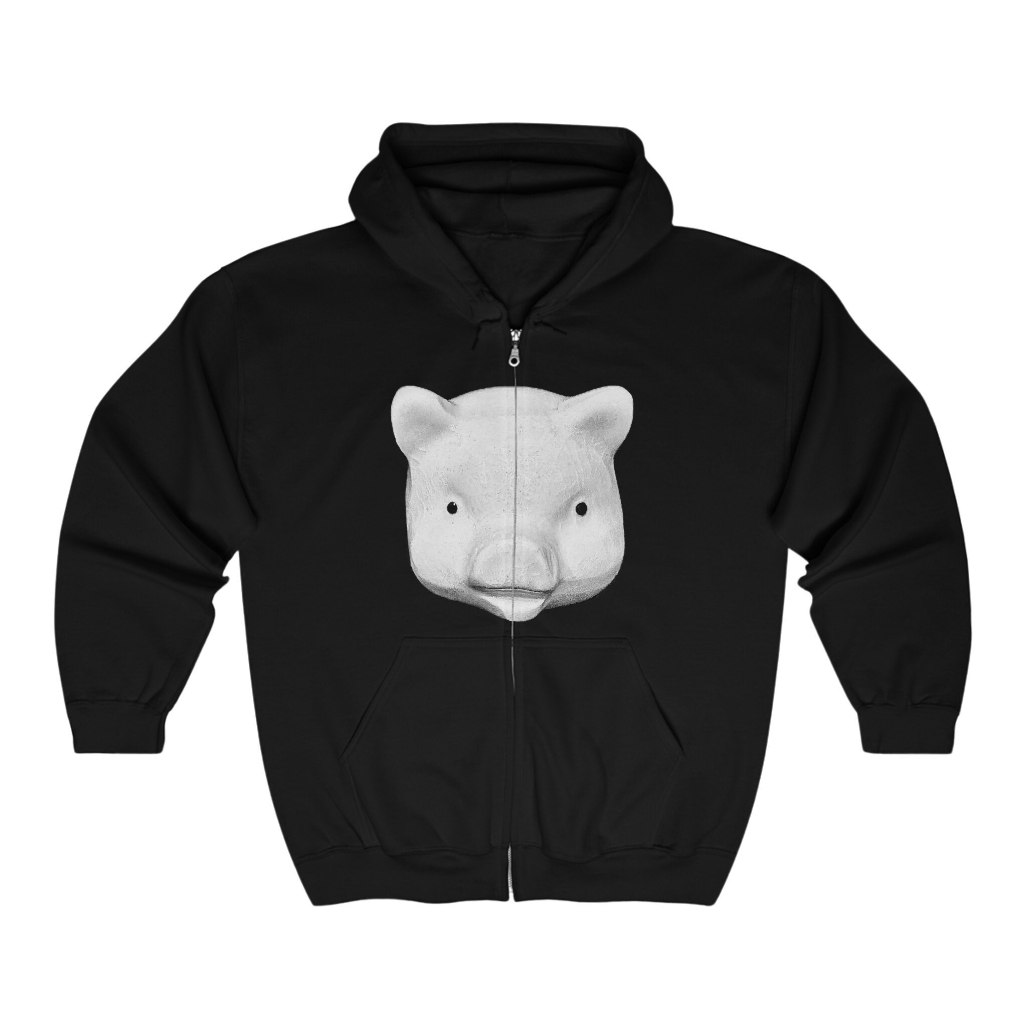 Zip Hoodie Pig - Etsy Singapore