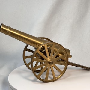 Brass Firecracker Cannon Midcentury Civil War Style Model