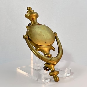 Midcentury Forged Brass Door Knocker