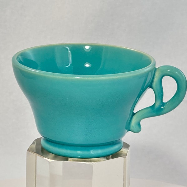 1940s Franciscan El Patio Teacup in Glacial Blue Turquoise Gloss