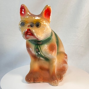 Chalkware French Bulldog - Etsy