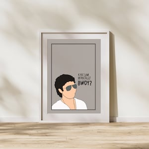 Bollywood Illustration Art ZNMD Kya Tum Mantally Challenged Ho Digital Art Photo Wall