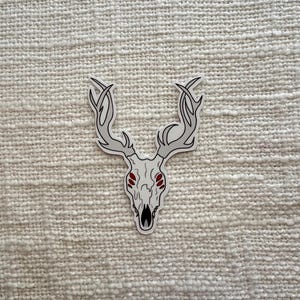 Horror Deer Skull Sticker
