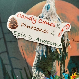 TJ Klune Wolfsong Green Creek Candy Canes & Pinecones Sticker