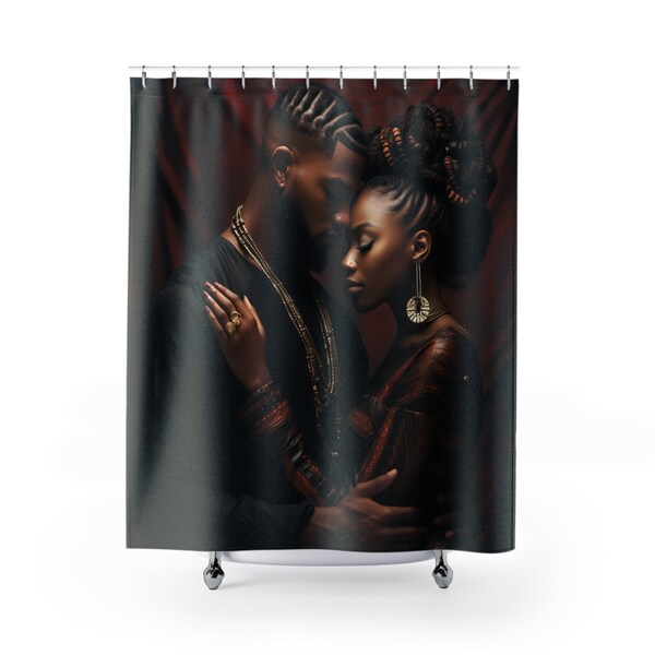 African American Couple in Shower Etsy