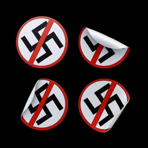 anti Nazi, anti fascist, anti trump stickers