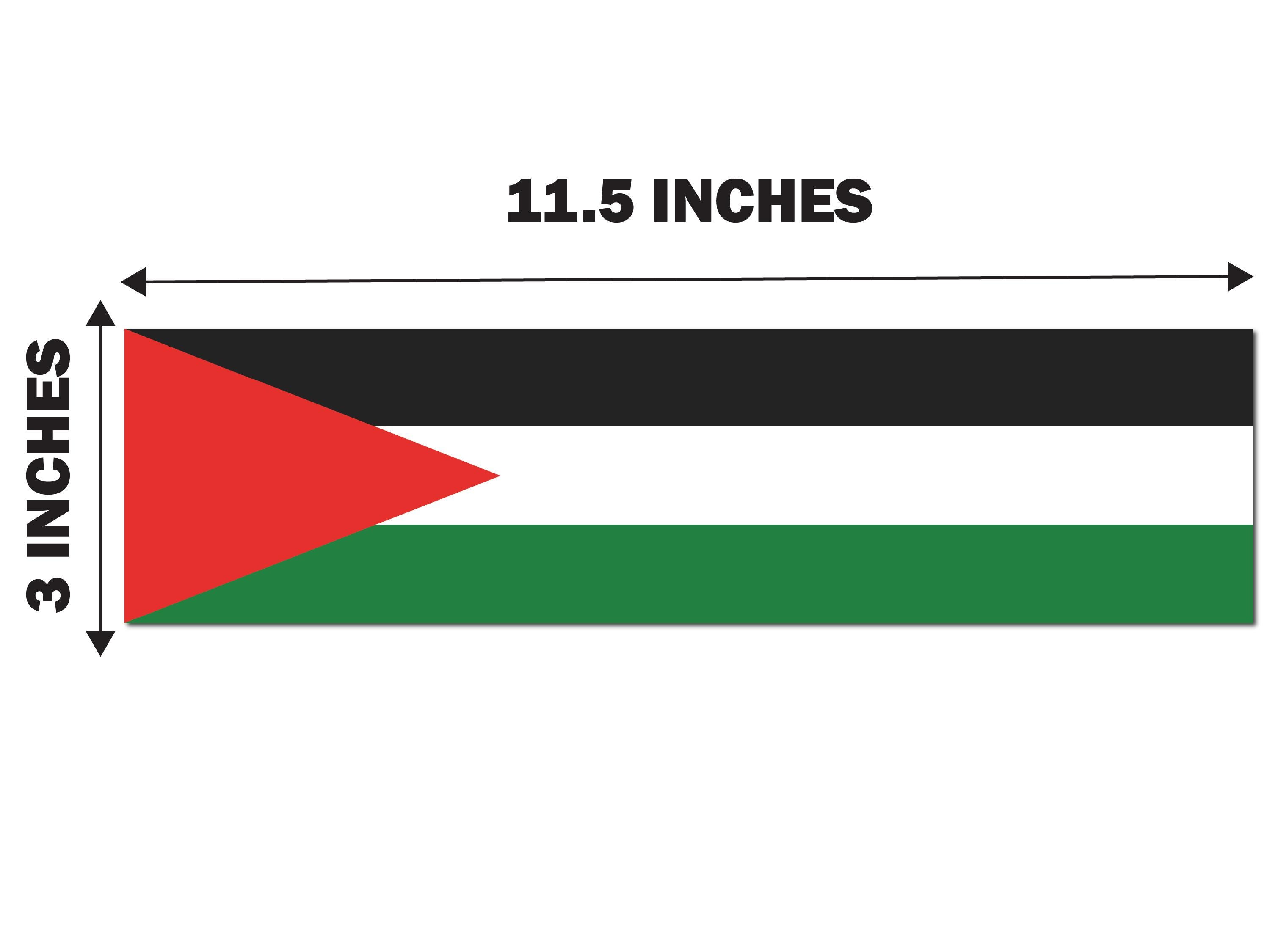 Palestine Flag Bumper Sticker 152mmx76mm