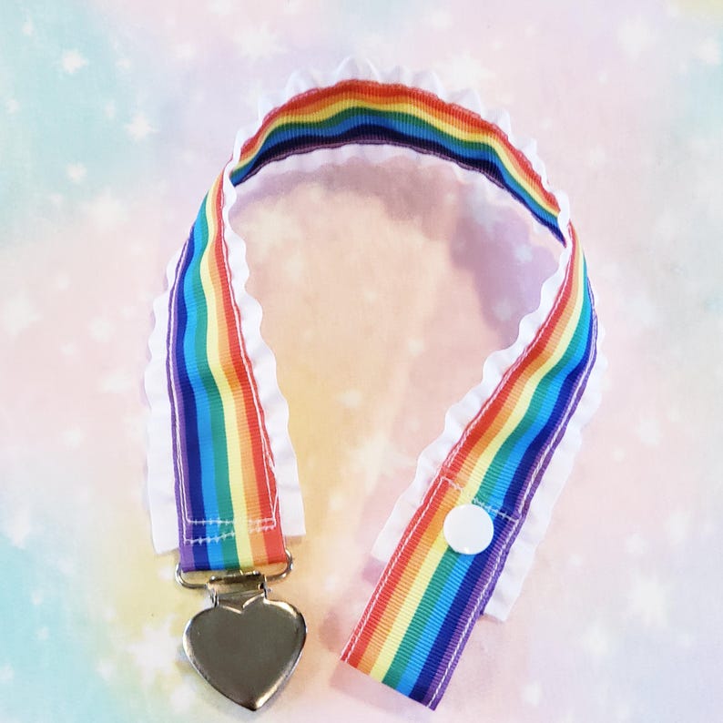 Kawaii Character Pacifier Clip: Handmade Double-sided Ribbon, Adult ...