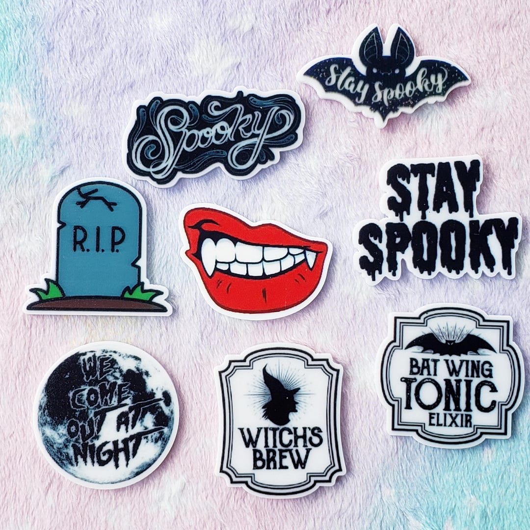 2pc Horror Halloween Spooky Witch Planar Resin Flatback Cabochon ...