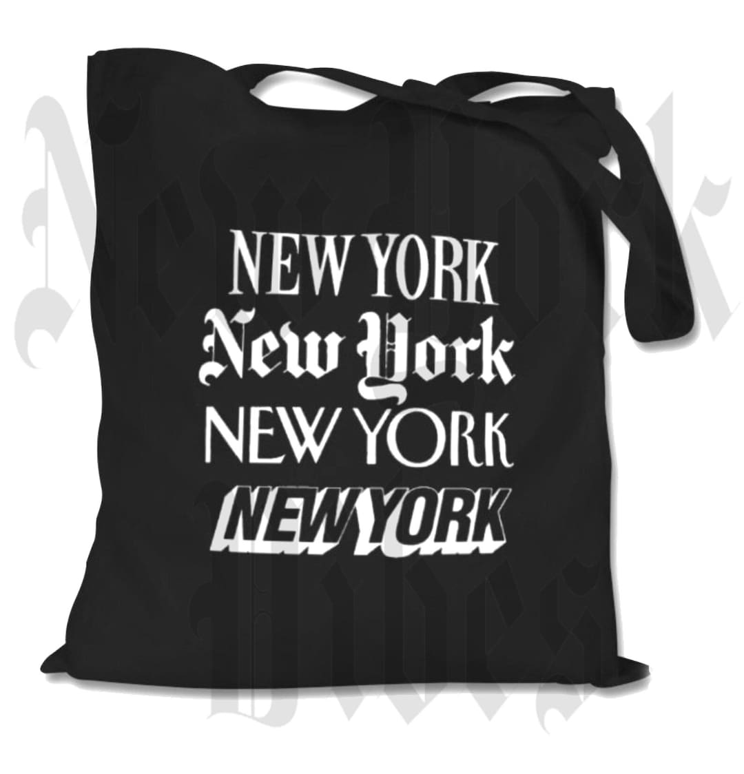 New York Newspaper Fonts Tote Bag New York Shirt New York City NYC I