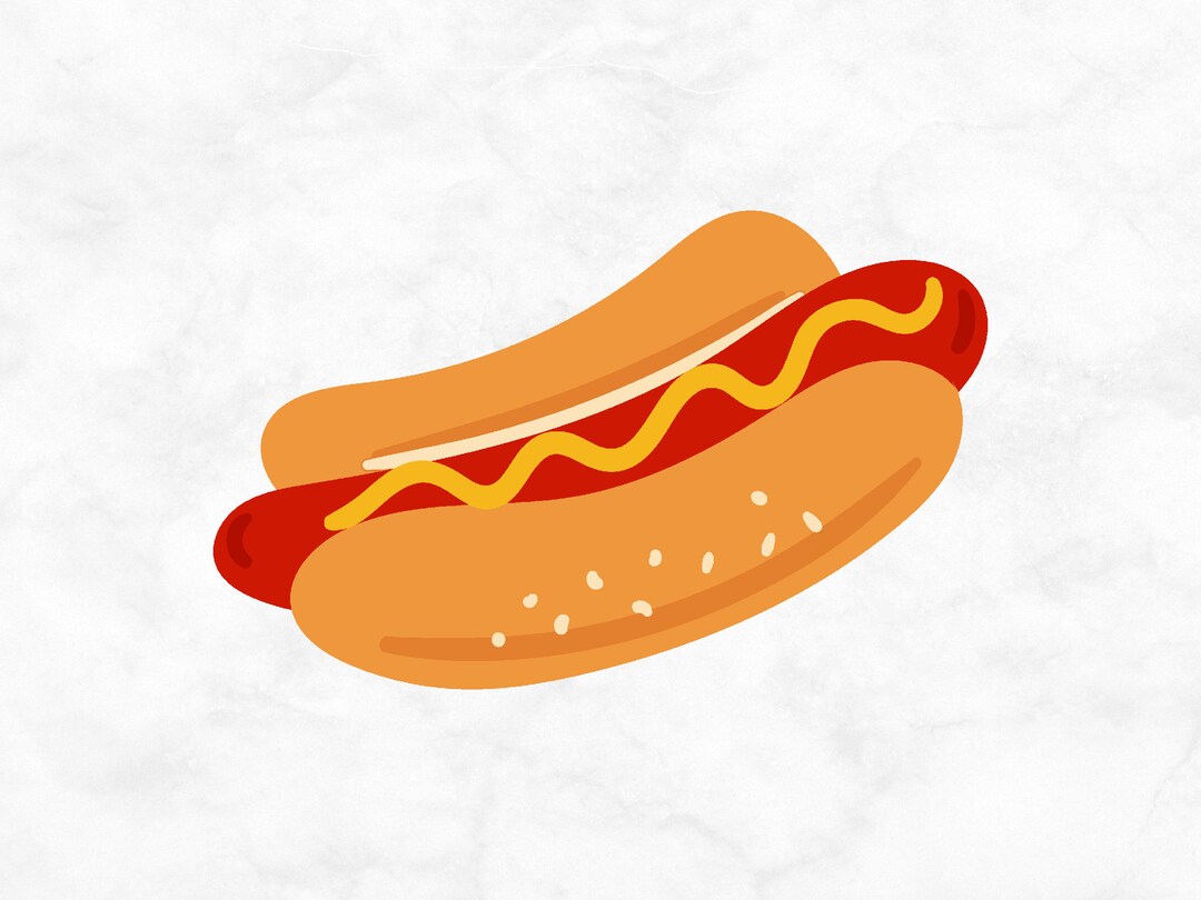 Hot Dog Png Printable Hot Dog Digital File Food Png Hot Dog Transparent ...