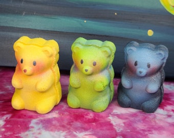 Gummy Bear Bath Bomb 10oz Handmade Bath Bomb Shimmering Handmade Kawaii bear gift bath bomb 3d bath bomb gummy bears bath