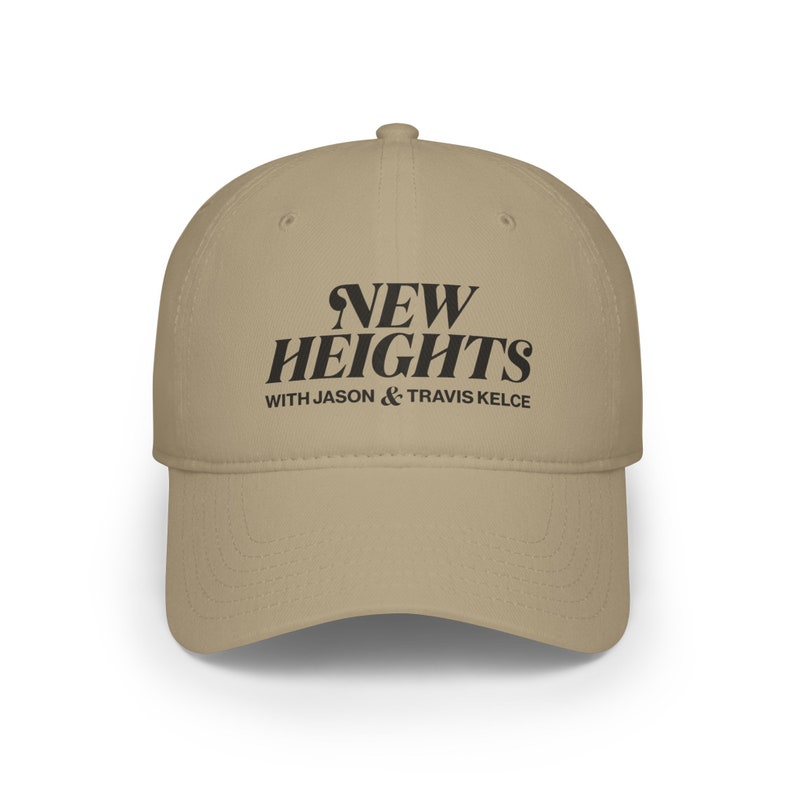 New Heights Baseball Hat Jason Kelce & Travis Kelce, Football hat Khaki