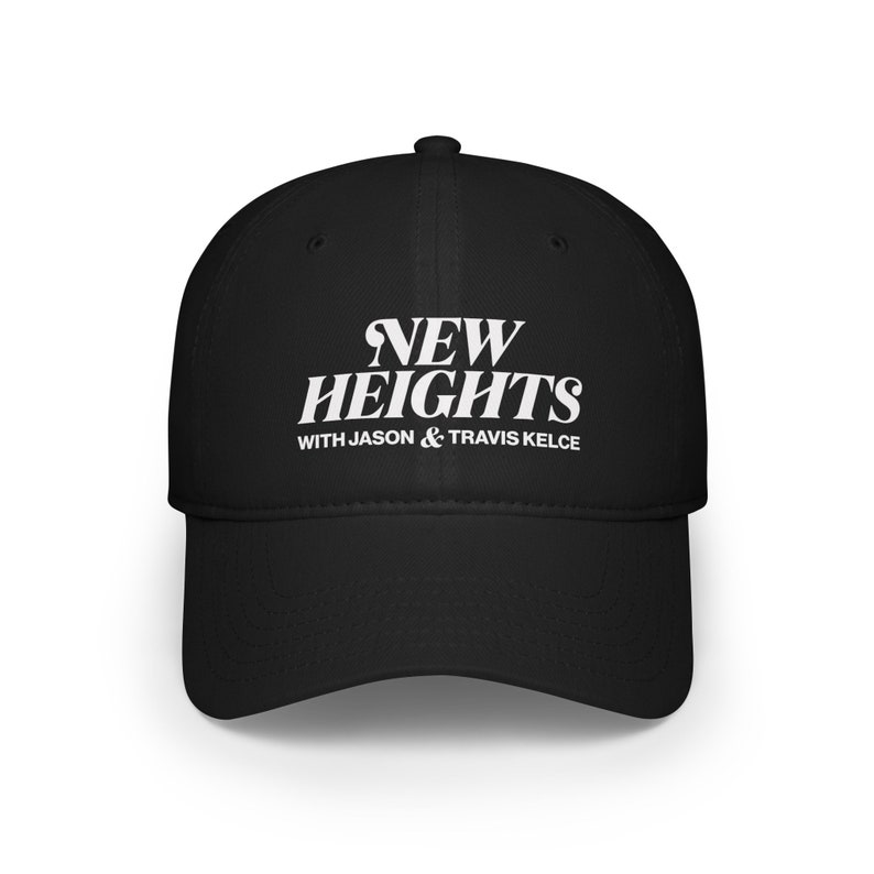 New Heights Baseball Hat Jason Kelce & Travis Kelce, Football hat Black