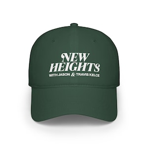 New Heights Baseball Hat Jason Kelce & Travis Kelce, Football hat Dark Green