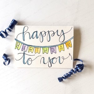 Watercolor Birthday Cards, Unique Birthday Cards, Hand Painted Birthday Cards, Watercolor Greeting Cards, Birthday Card Assortment