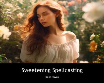 Sweetening Spell Casting, Soften Their Mood Witchcraft White Magic Ritual, Remove Stress, Improve Happiness, Calming Energy Cast